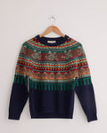 Mabel Fairisle Pullover in Navy