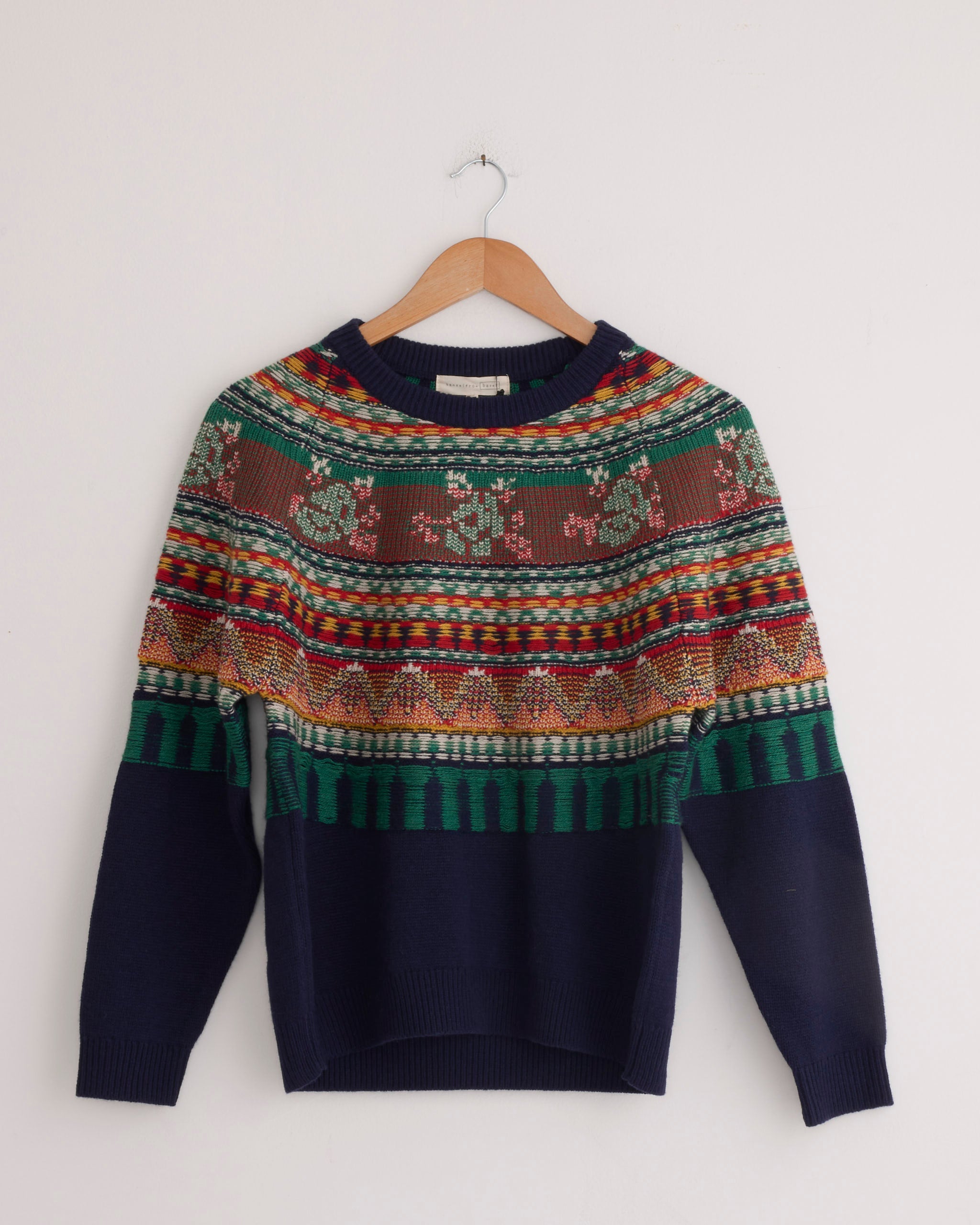 Mabel Fairisle Pullover in Navy