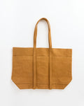 Washed Canvas 6 Pockets Tote in Mustard