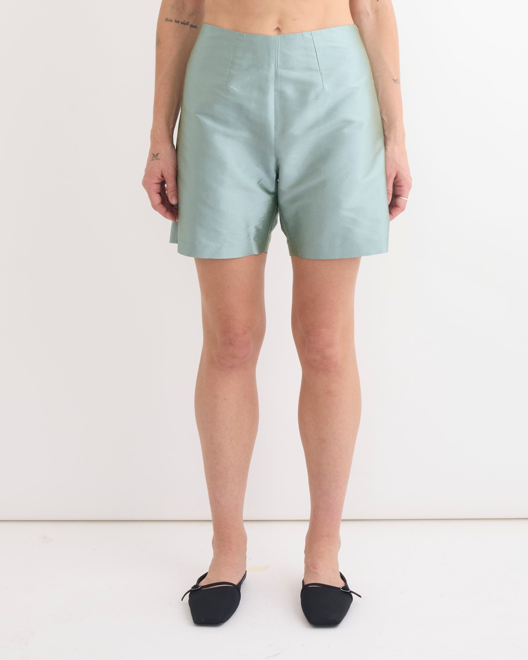 Otto Short in Mint Taffeta