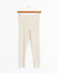 Ruffle Rib Leggings in Greige