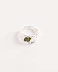 Ola Ring in SS/Green Peridot