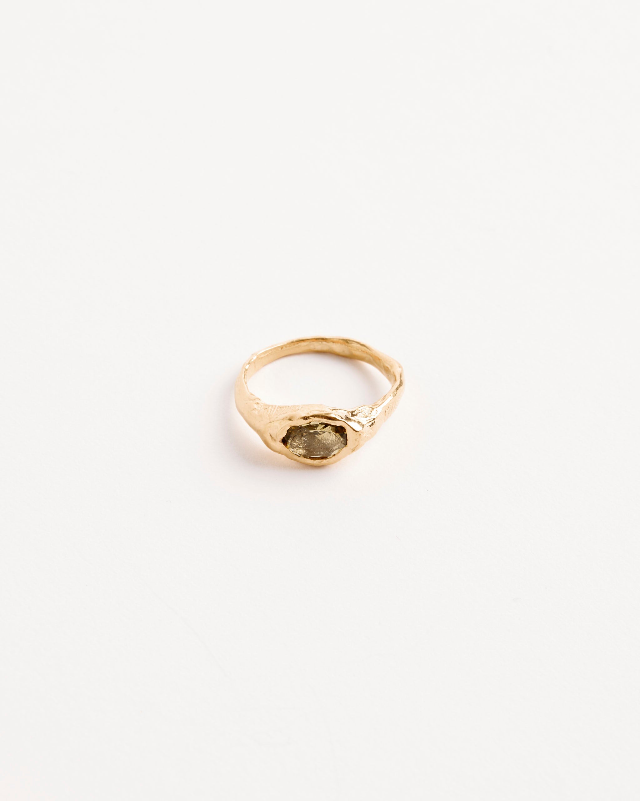 Faro Es Vedra Ring in Gold Plated/Lemon Quartz