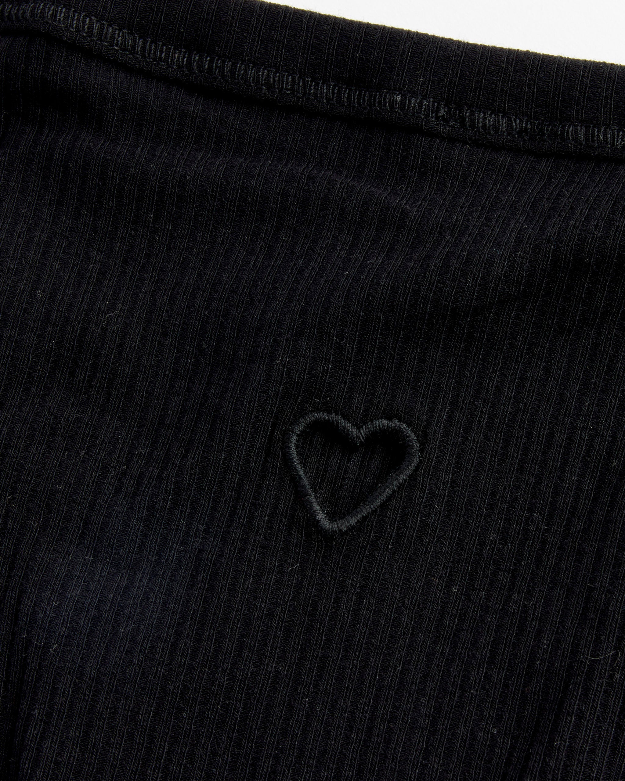 Heart Bell Pants in Black