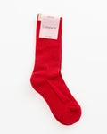 The Merino Tube Sock in Ruby Red