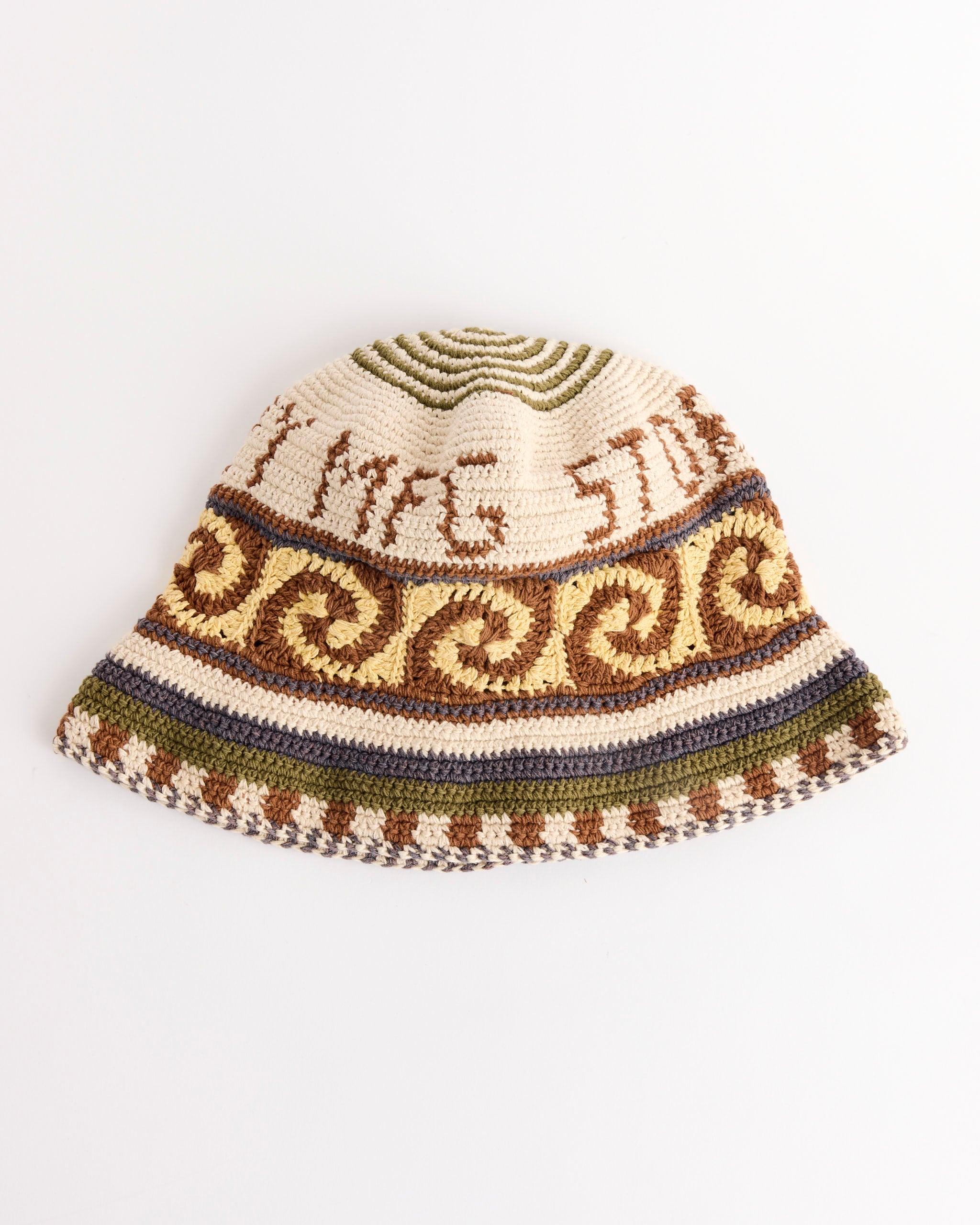 Brew Hat in Olive Spiral