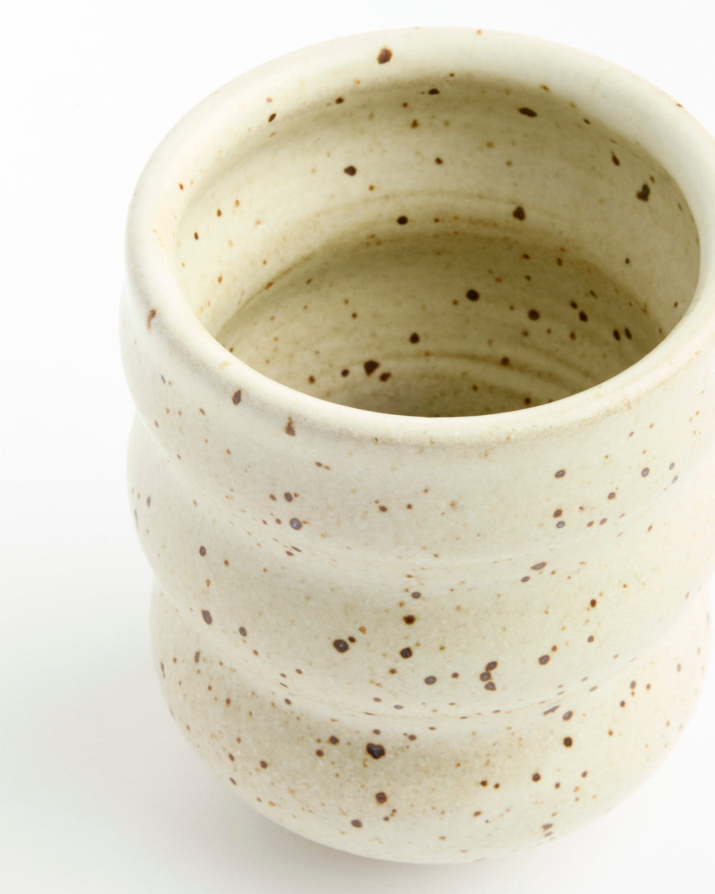 Wave Form Cup in Matte White