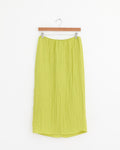The Crinkle Slip Skirt in Pea Pod