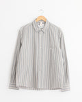 Overall Shirt in Off White/Grey/Zest