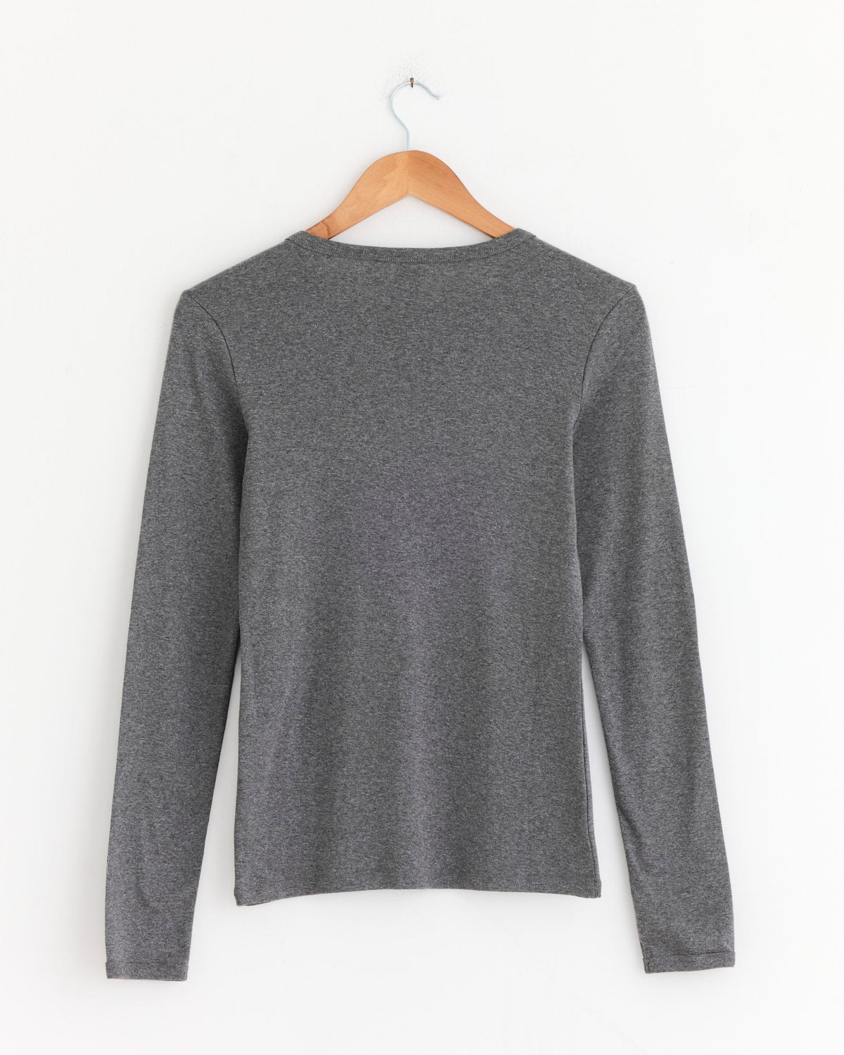 Olivia Long Sleeve Tee in Melee Grey
