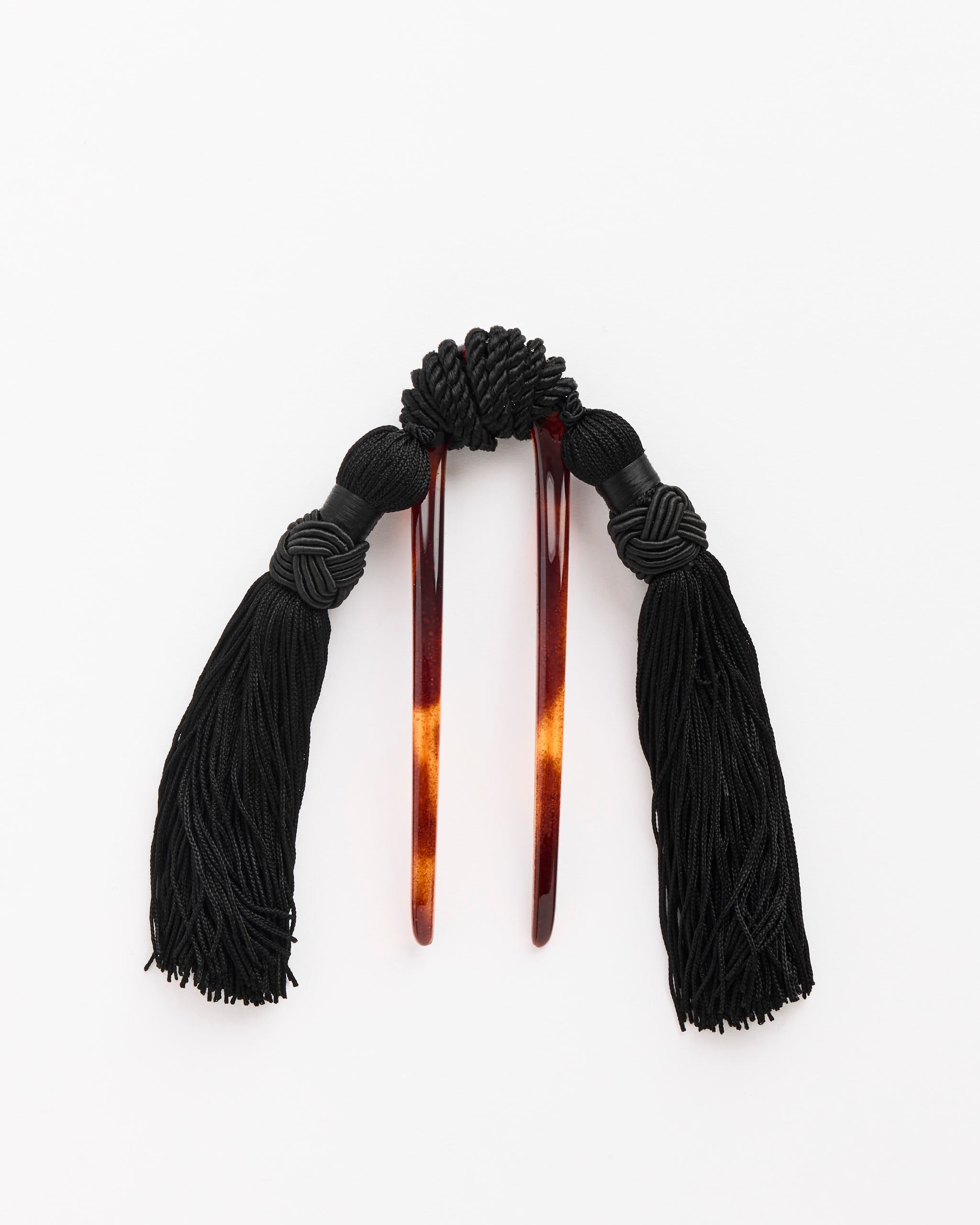 Vega Hair Comb with Silk Tassels