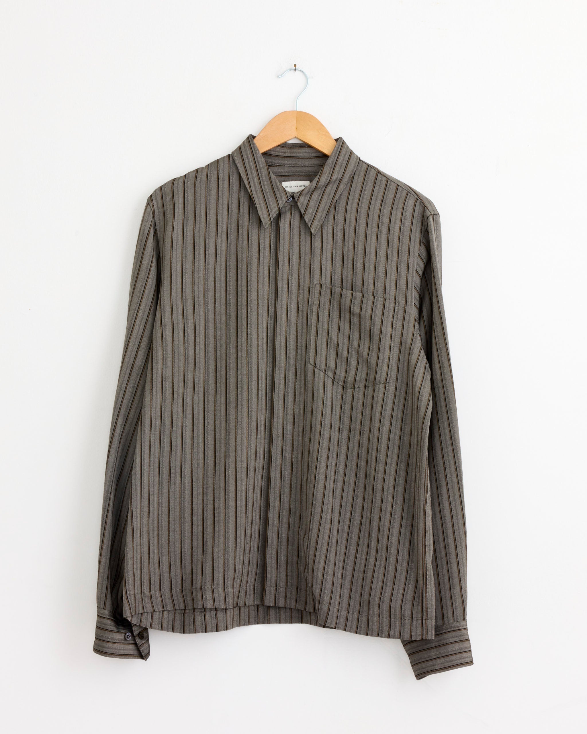Zip Shirt in Grey