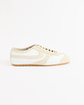 Suede Trimmed Sneaker in White