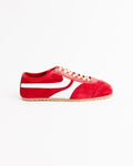 Suede Sneaker in Red