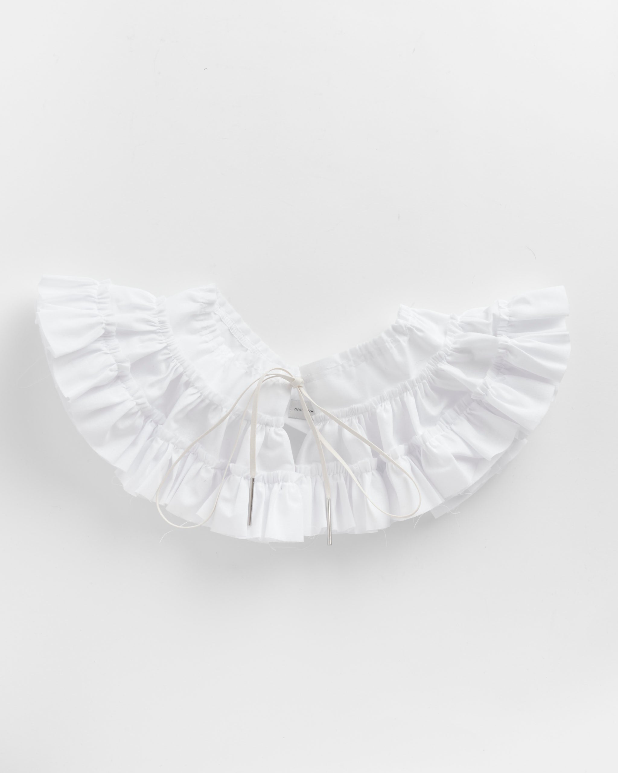 Ruffled Belt in White