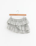 Pleated Jersey Short in Grey Melange