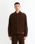 Lang Jacket in Washed Corduroy Brown