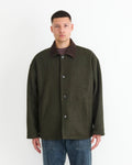 Jaco Coat in Boiled Wool Green