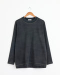 Hollow Yarn Jersey Sweater in Grey Blue