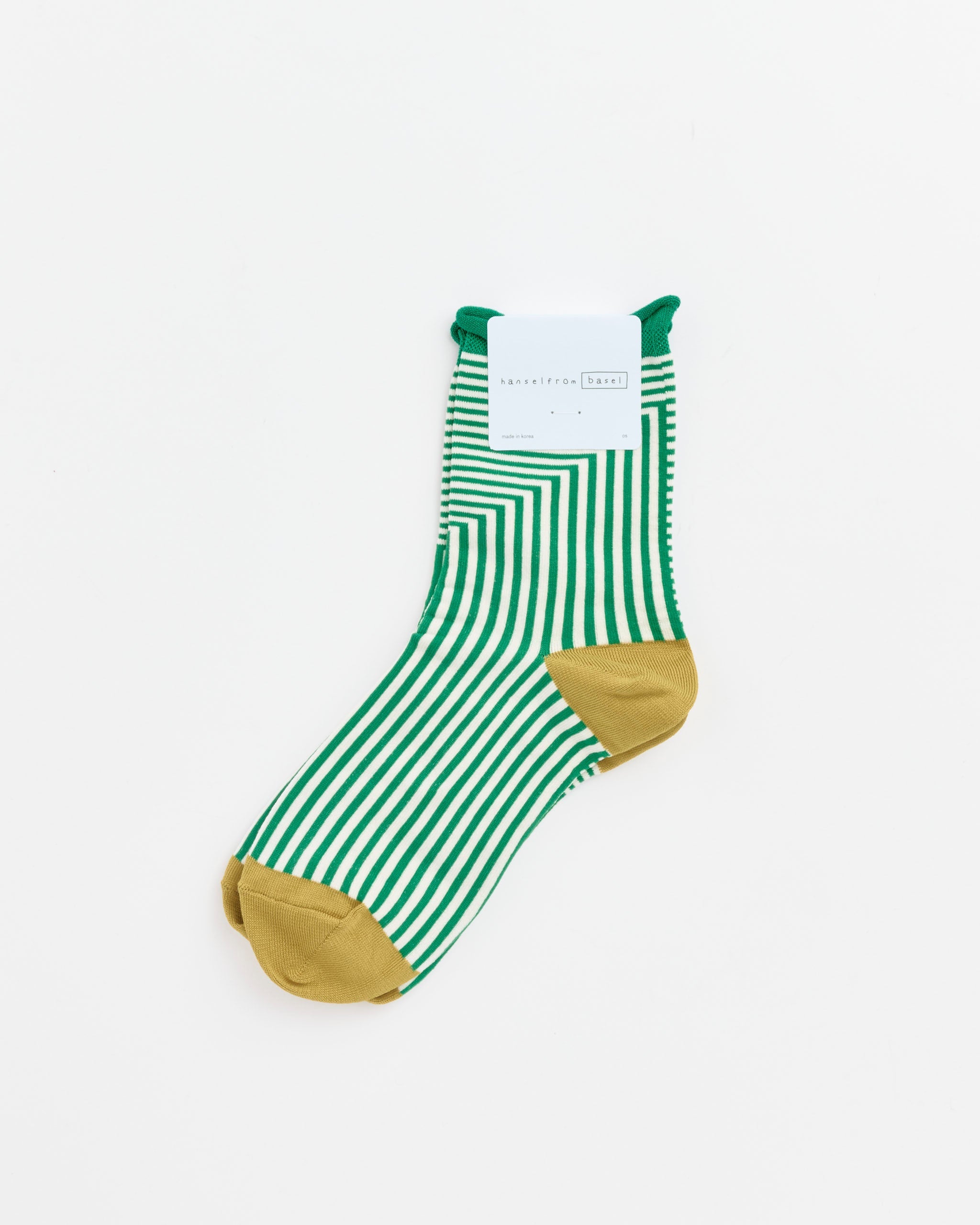 Corbusier Crew Socks in Green