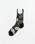 Margot Sheer Crew Socks in Black