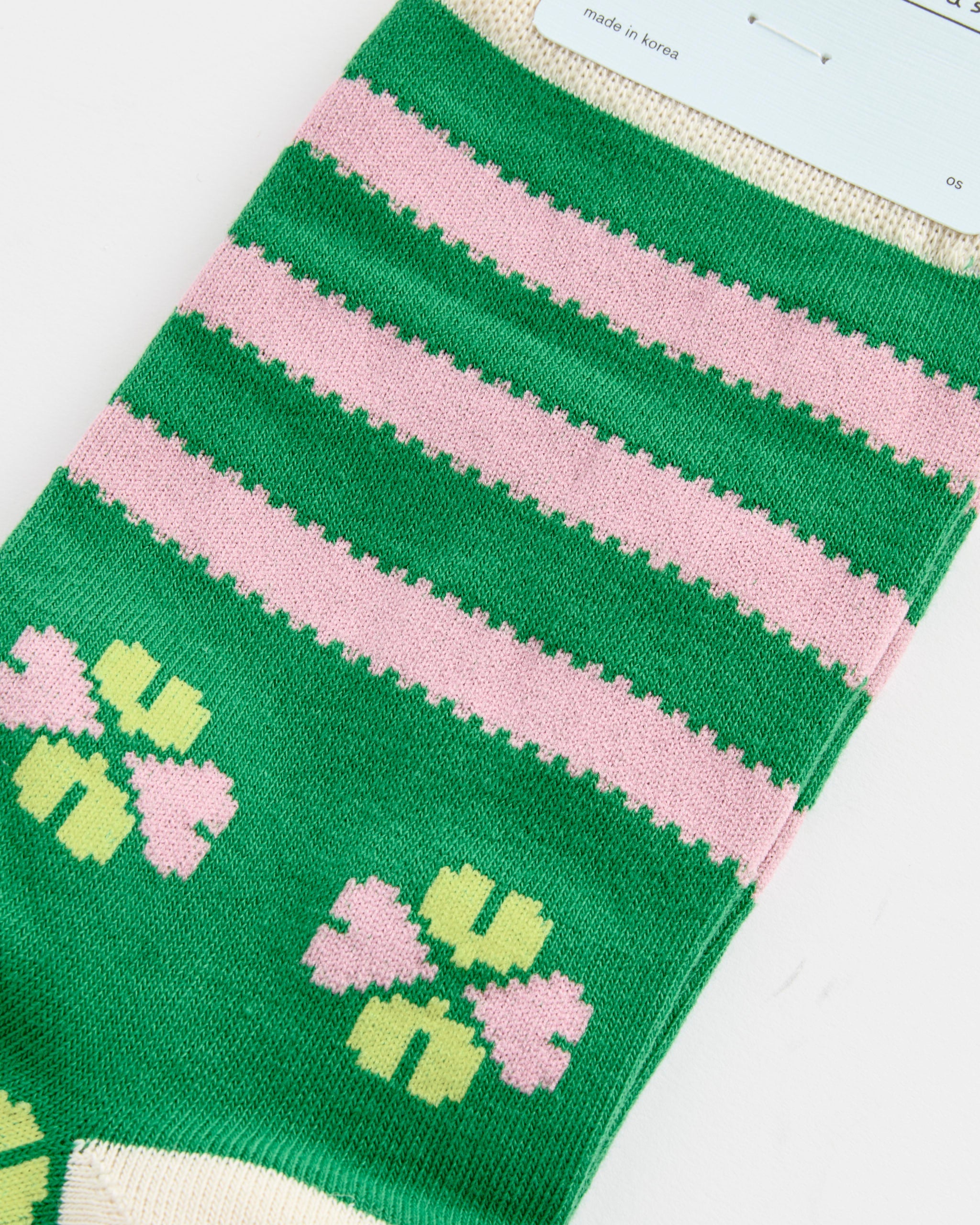 Balkan Crew Socks in Grass