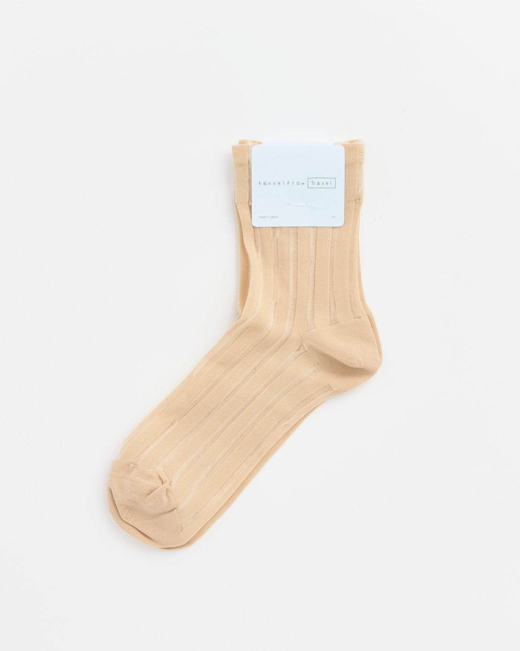 Mykonos Sheer Short Crew Socks in Nude