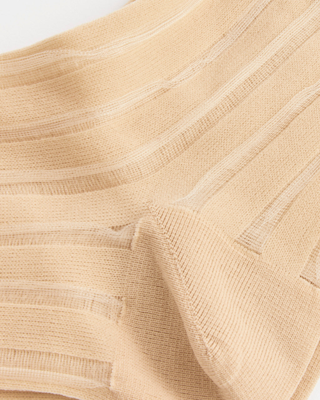Mykonos Sheer Short Crew Socks in Nude