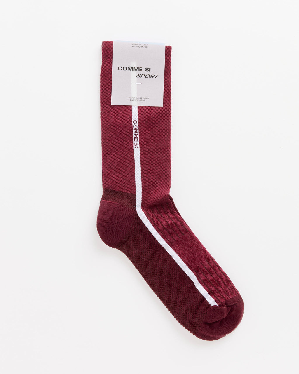 The Running Sock in Maroon