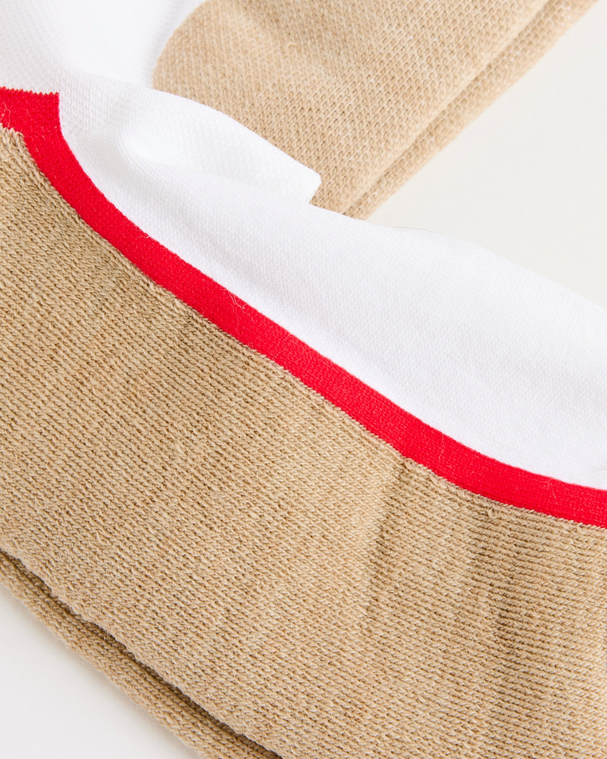 The Ski Socks in Camel/Flame Trim