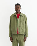 Lang Jacket in French Cotton Twill Olive
