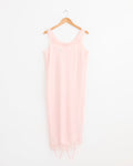 Mirrored Lace Slip Dress in Pink