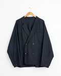 Double Breasted Jacket in Black Stripe
