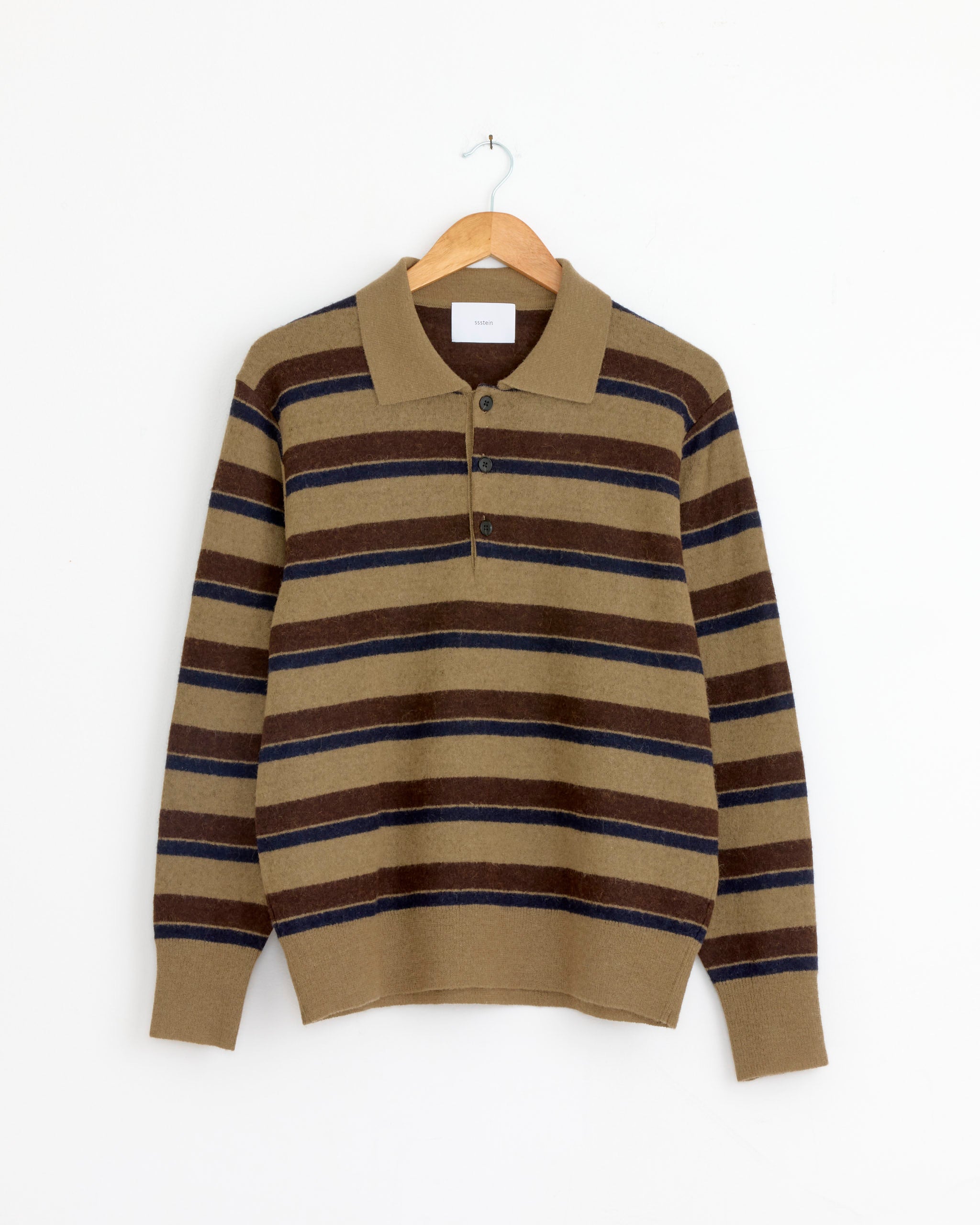 Striped 1483 Sweater in Brown Navy Mix