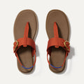 The T–Strap Sandal - Brick