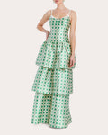Ellison Printed Tiered Convertible Gown
