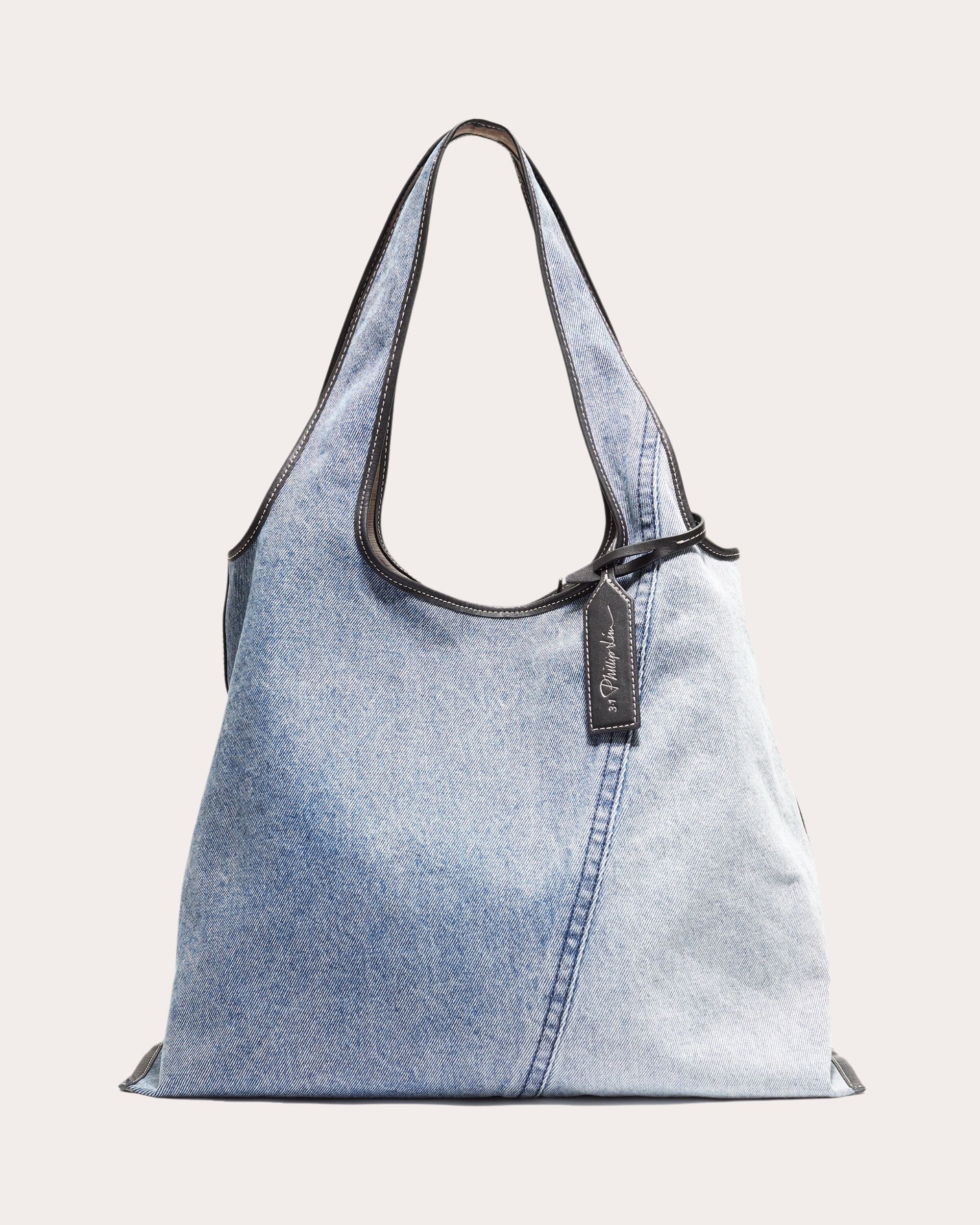 Market Patchwork Denim Shoulder Bag