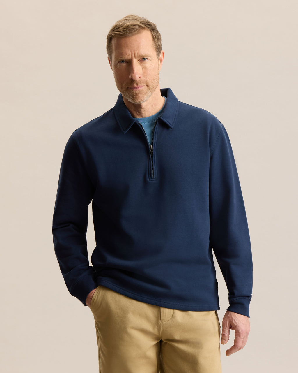 ESSENTIAL QUARTER ZIP SWEATSHIRT