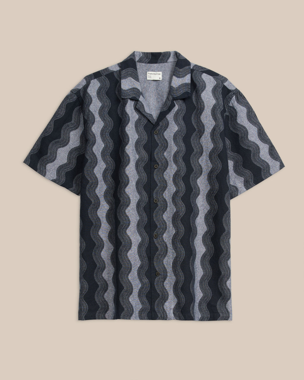 PRINTED CHAMBRAY RESORT SHIRT