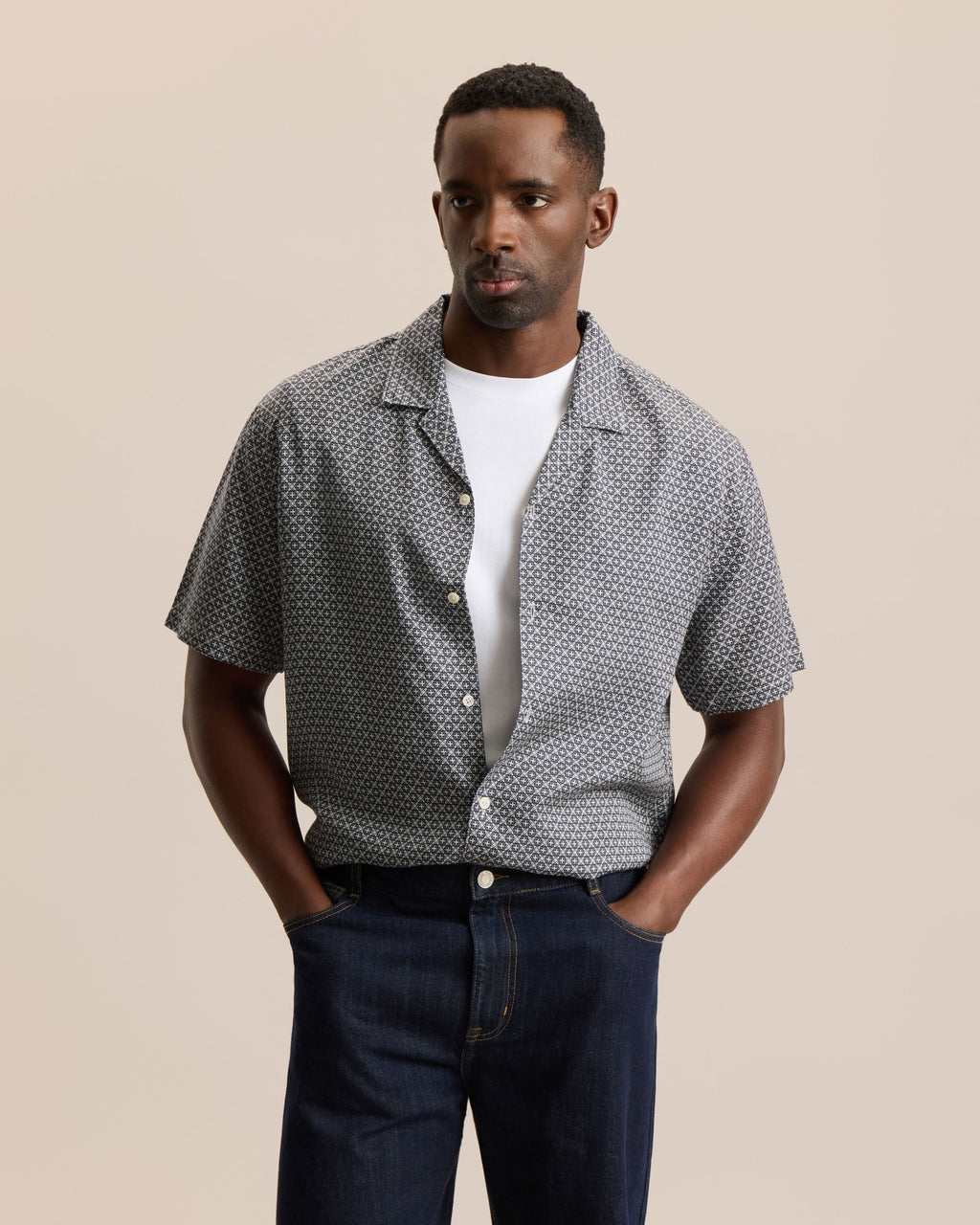 PRINTED TENCEL™ LYOCELL RESORT SHIRT