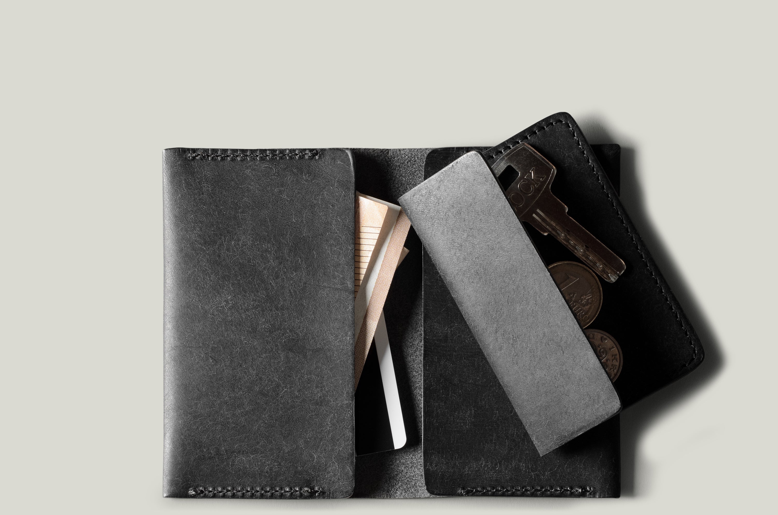 2 Trick Pony Card Wallet . Black Raw