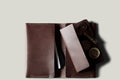 2 Trick Pony Card Wallet . Deep Brown