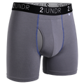 Swing Shift 6" Boxer Brief - Grey/Blue