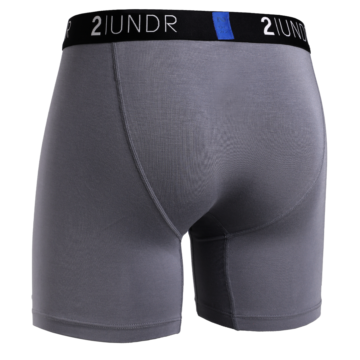 Swing Shift 6" Boxer Brief - Grey/Blue