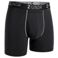 Swing Shift 6" Boxer Brief - Black/Grey