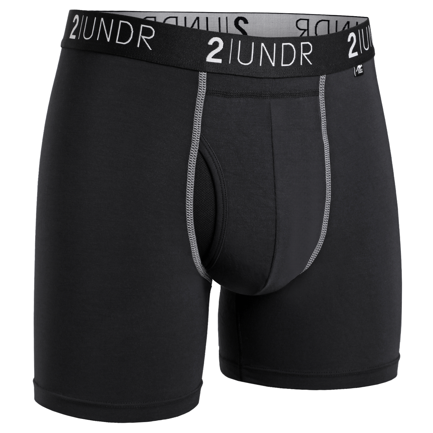 Swing Shift 6" Boxer Brief - Black/Grey