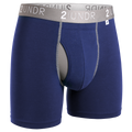 Swing Shift 6" Boxer Brief - Navy/Grey