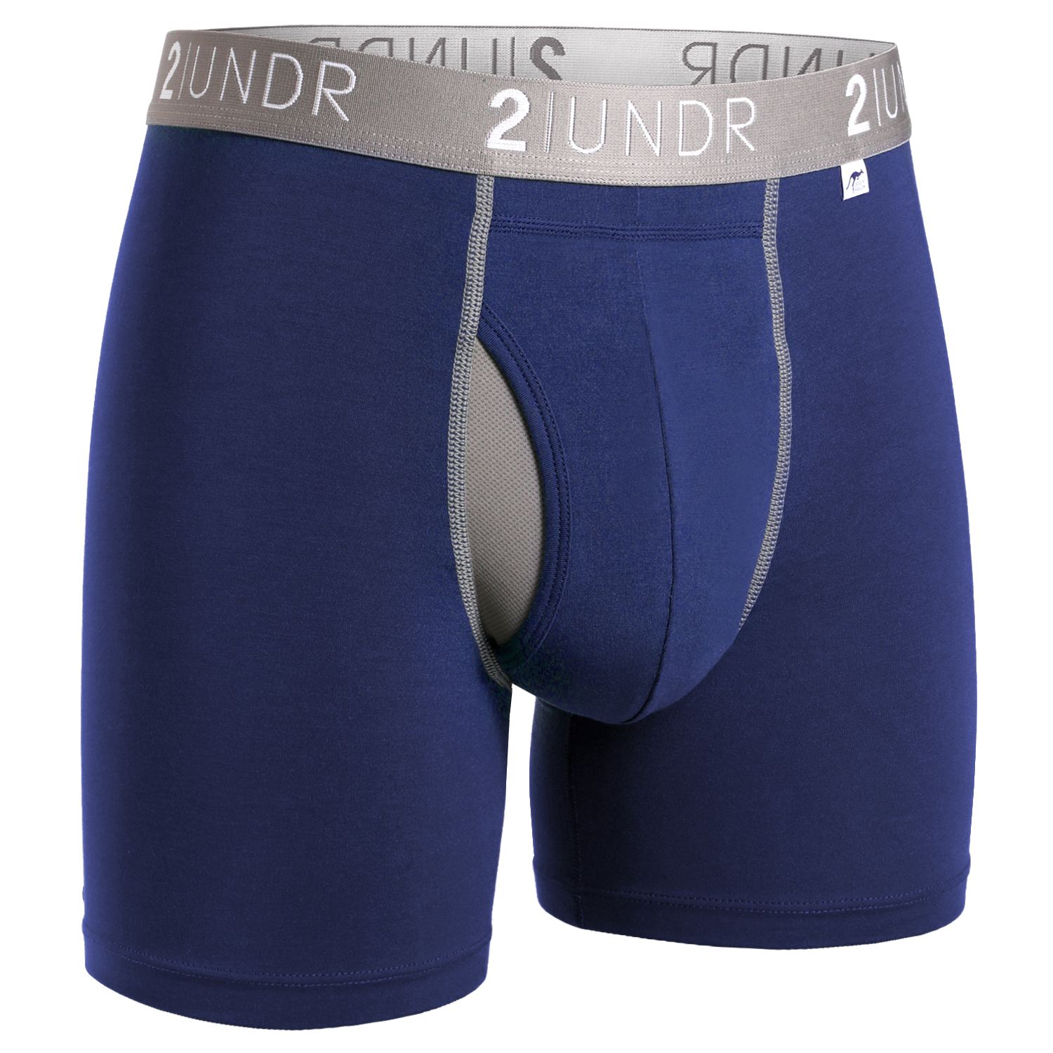 Swing Shift 6" Boxer Brief - Navy/Grey