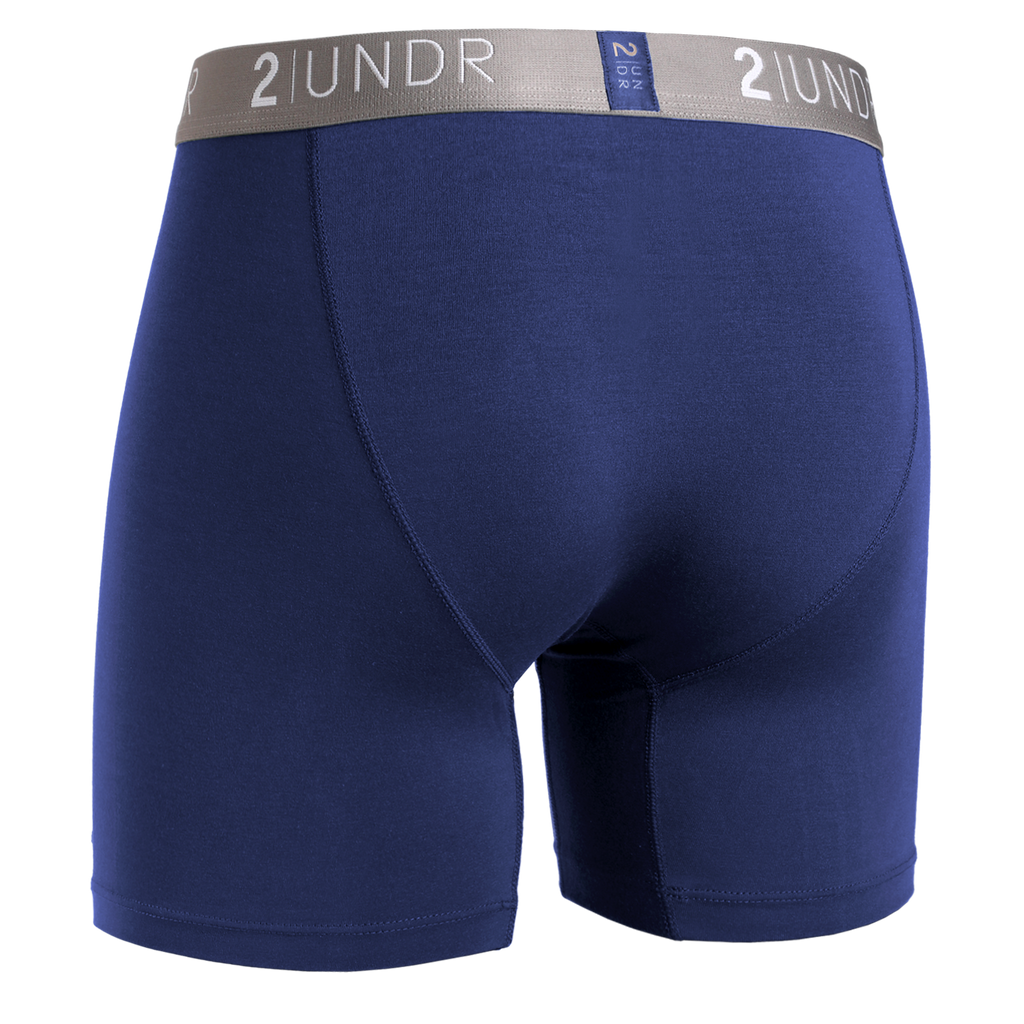 Swing Shift 6" Boxer Brief - Navy/Grey