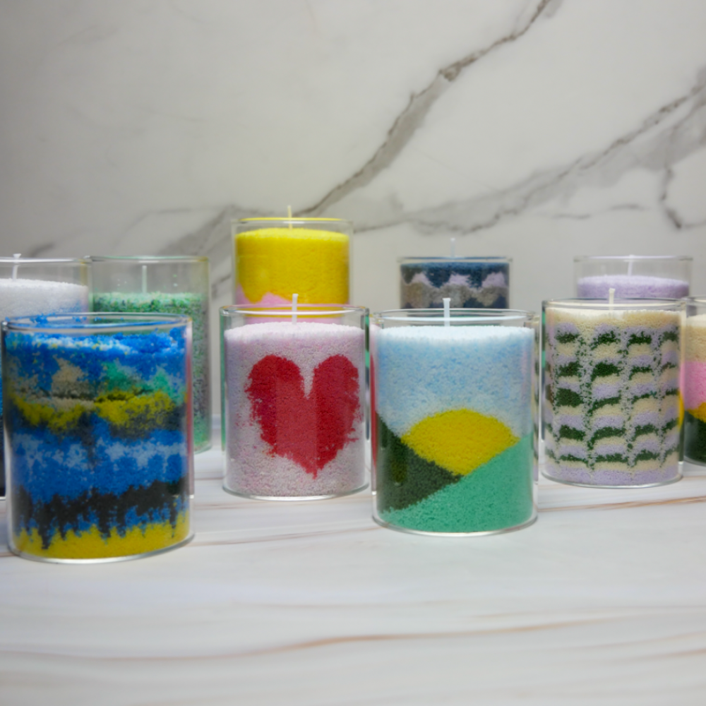 Sand Art Candle Family-Style Craft Pack